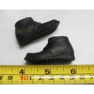 Custom 1/6 Scale Weathering Effect Black Sturdy Hiking Boots